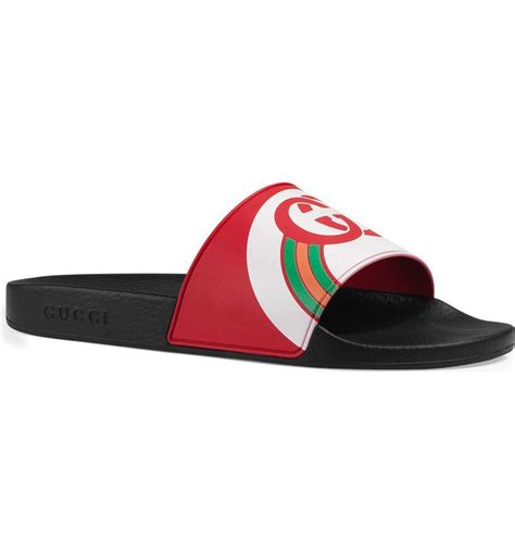 gucci pursuit slides rainbow